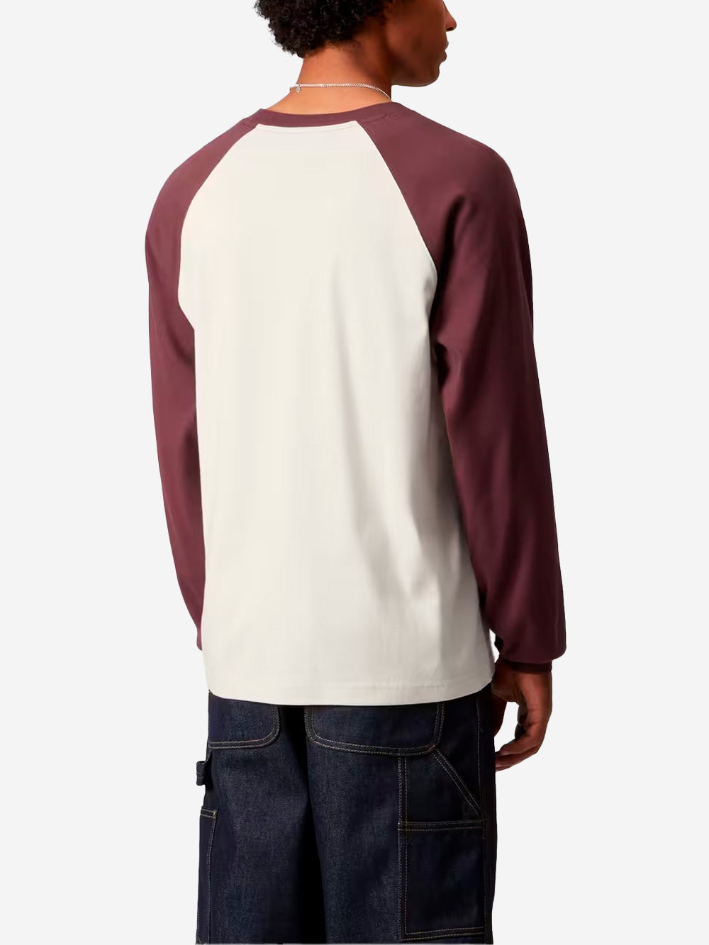 CARHARTT WIP T-shirt a maniche lunghe a contrasto bordeaux 'Alston' Panna bordeaux Urbanstaroma