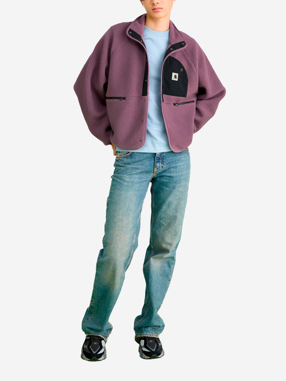 CARHARTT WIP W Giacca in pile lilla 'Flynn' Lilla Urbanstaroma