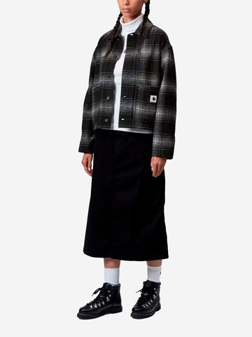 CARHARTT WIP W Overshirt in misto lana 'Brennan' Nero
