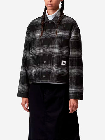 CARHARTT WIP W Overshirt in misto lana 'Brennan' Nero