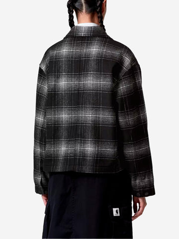 CARHARTT WIP W Overshirt in misto lana 'Brennan' Nero