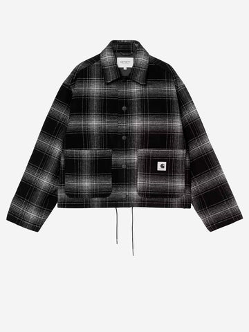 CARHARTT WIP W Overshirt in misto lana 'Brennan' Nero