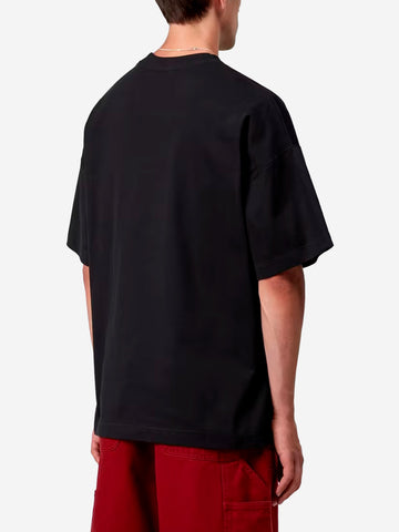 CARHARTT WIP T-shirt nera boxy fit S/S Work Pocket Nero