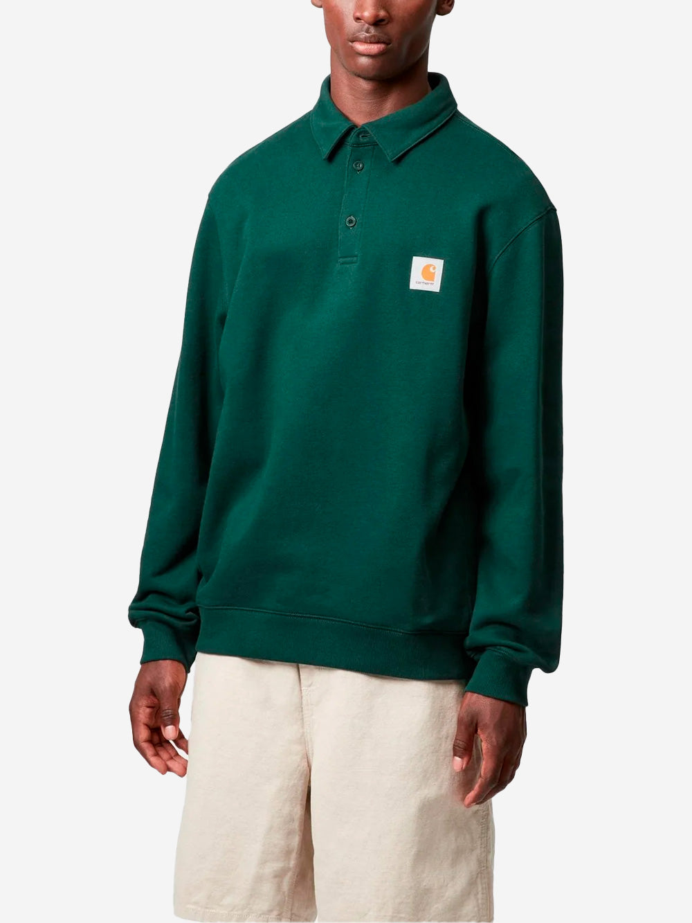 CARHARTT WIP Polo a maniche lunghe Sweatshirt verde Verde Urbanstaroma