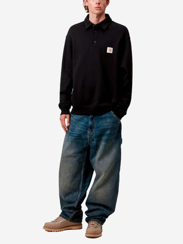 CARHARTT WIP Polo a maniche lunghe Sweatshirt nera Nero