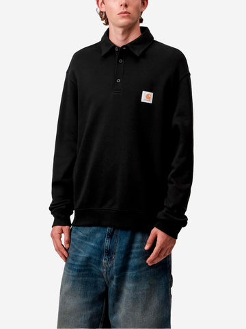 CARHARTT WIP Polo a maniche lunghe Sweatshirt nera Nero