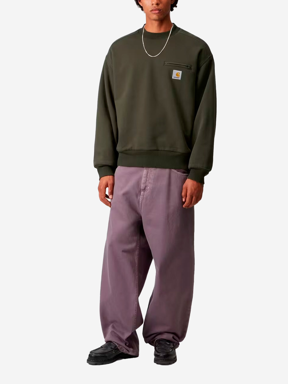 CARHARTT WIP Felpa girocollo Detroit verde oliva Verde Urbanstaroma