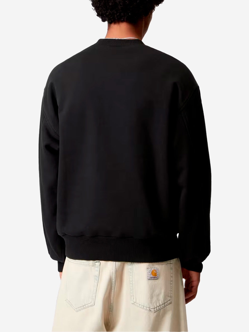 CARHARTT WIP Felpa girocollo Detroit nera Nero Urbanstaroma