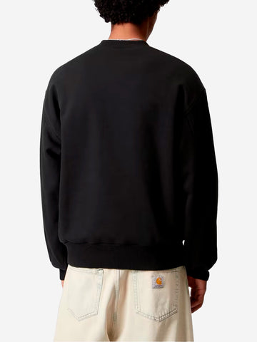 CARHARTT WIP Felpa girocollo Detroit nera Nero