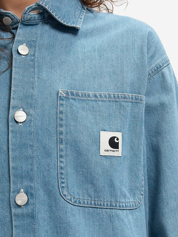 CARHARTT WIP W Camicia in denim chiaro 'Marly' Blu chiara