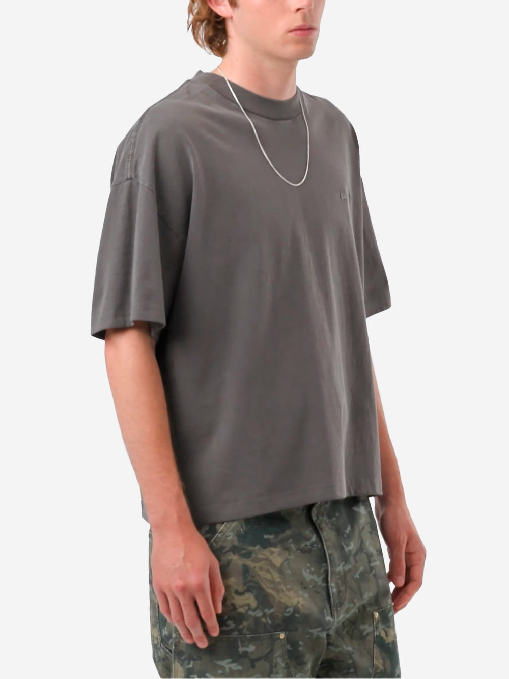 CARHARTT WIP T-shirt grigia boxy fit 'Benton' Grigio Urbanstaroma