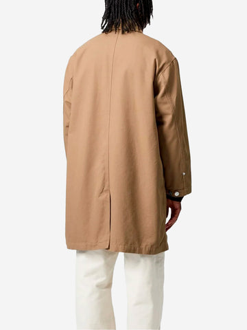 CARHARTT WIP Webster Coat beige con colletto in velluto Beige