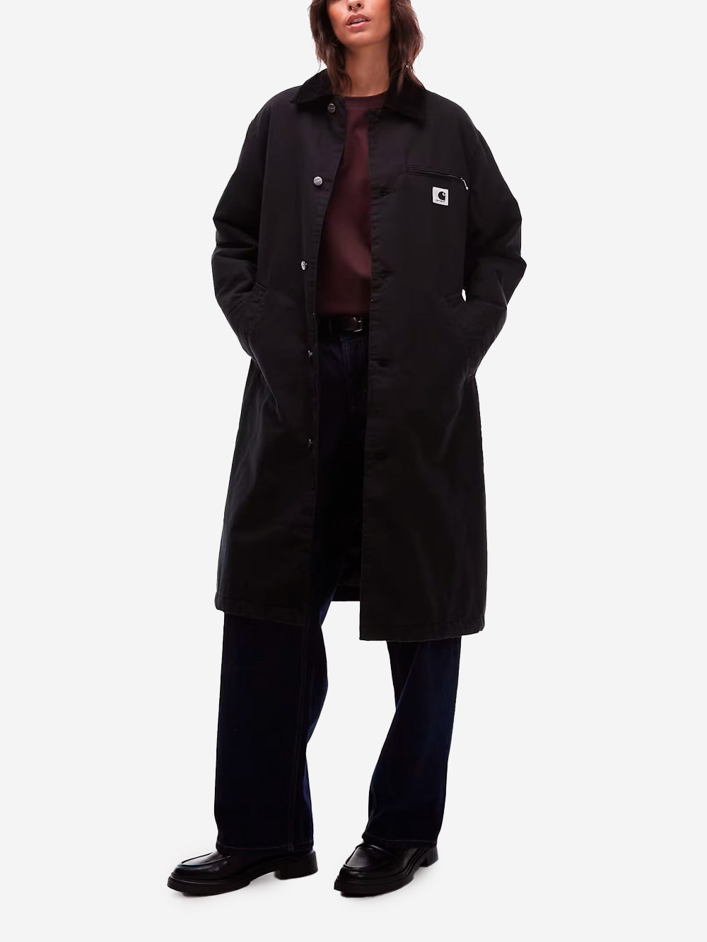 CARHARTT WIP W Giacca lunga 'Webster' nera Nero Urbanstaroma