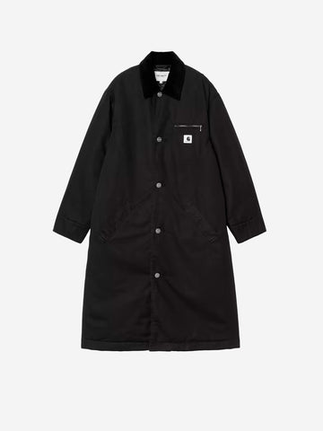 CARHARTT WIP W Giacca lunga 'Webster' nera Nero