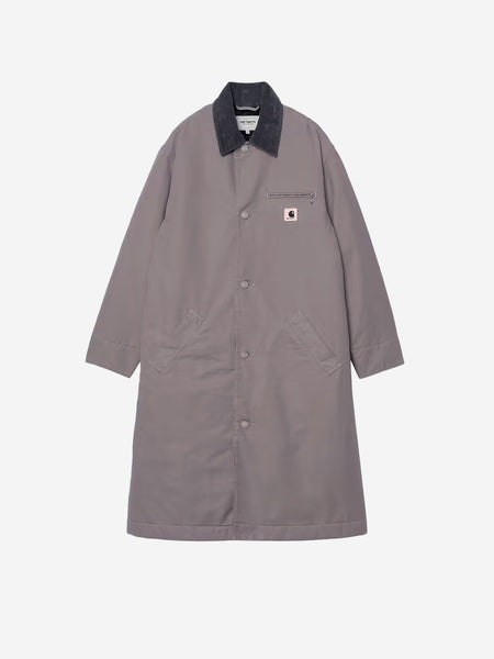 CARHARTT WIP W Gray 'Webster' long jacket I035676 | Urbanstaroma
