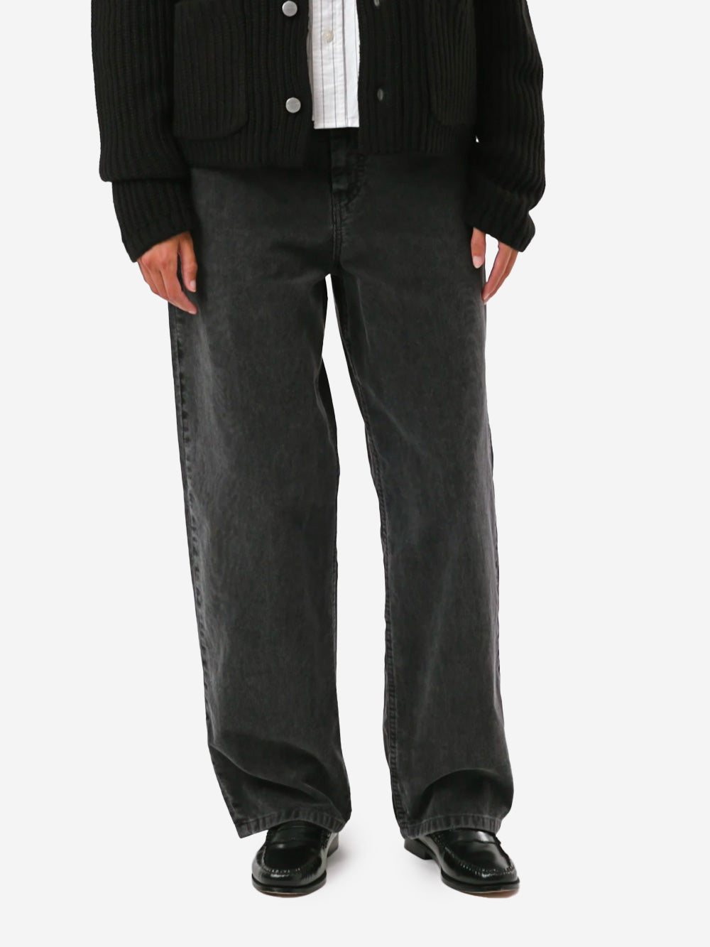 CARHARTT WIP W Brandon Pantaloni neri light wash grigio Urbanstaroma