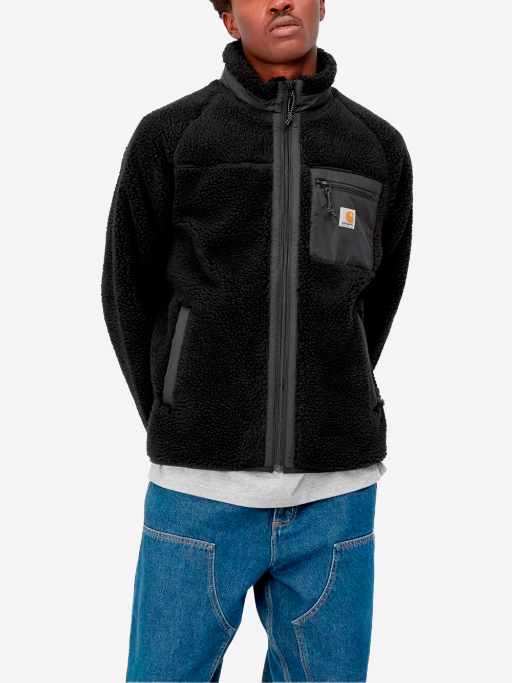 CARHARTT WIP Giacca in pile 'Prentis Liner' Nero Urbanstaroma