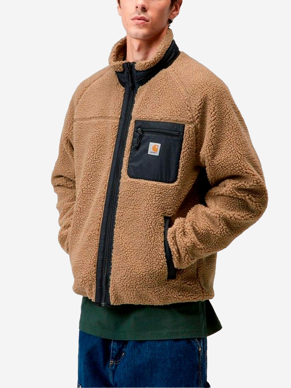CARHARTT WIP Giacca in pile 'Prentis Liner' beige e nera Beige Urbanstaroma