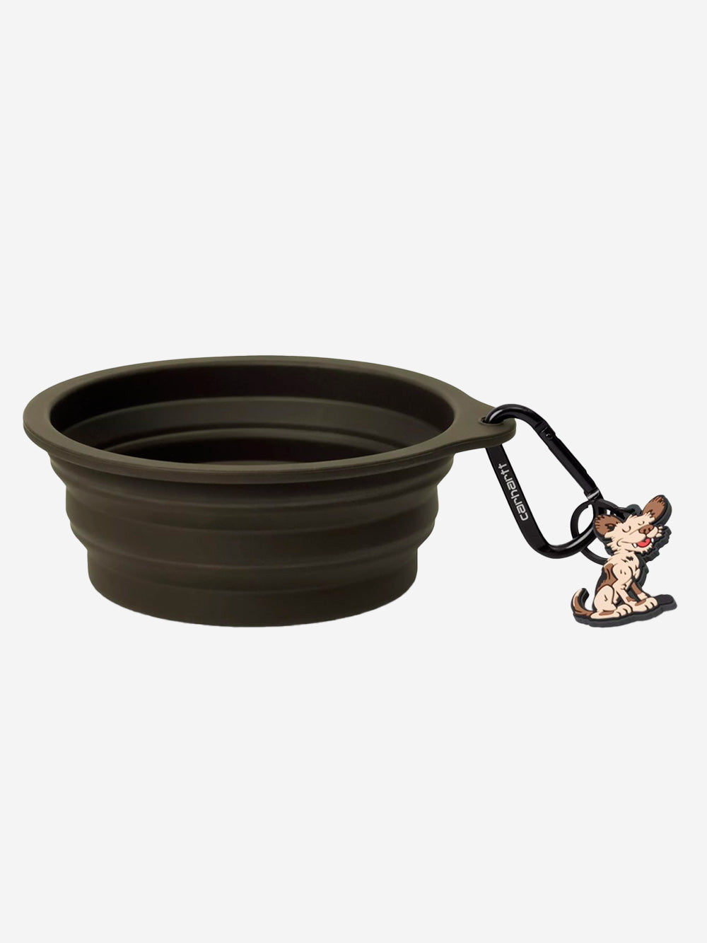 CARHARTT WIP Ciotola per cani in silicone con ciondolo e moschettone Oliva Urbanstaroma