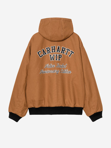 CARHARTT WIP 50 years anniversary og active jacket calf leather Nero