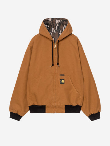 CARHARTT WIP 50 years anniversary og active jacket canvas organic cotton marrone Marrone