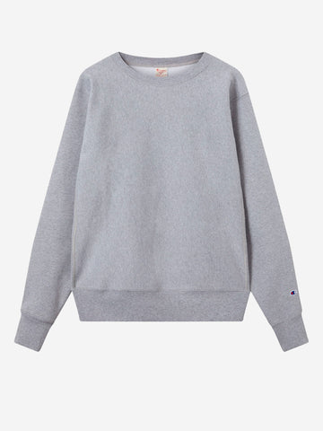 CHAMPION Felpa girocollo grigia Reverse Weave Made in USA Grigio