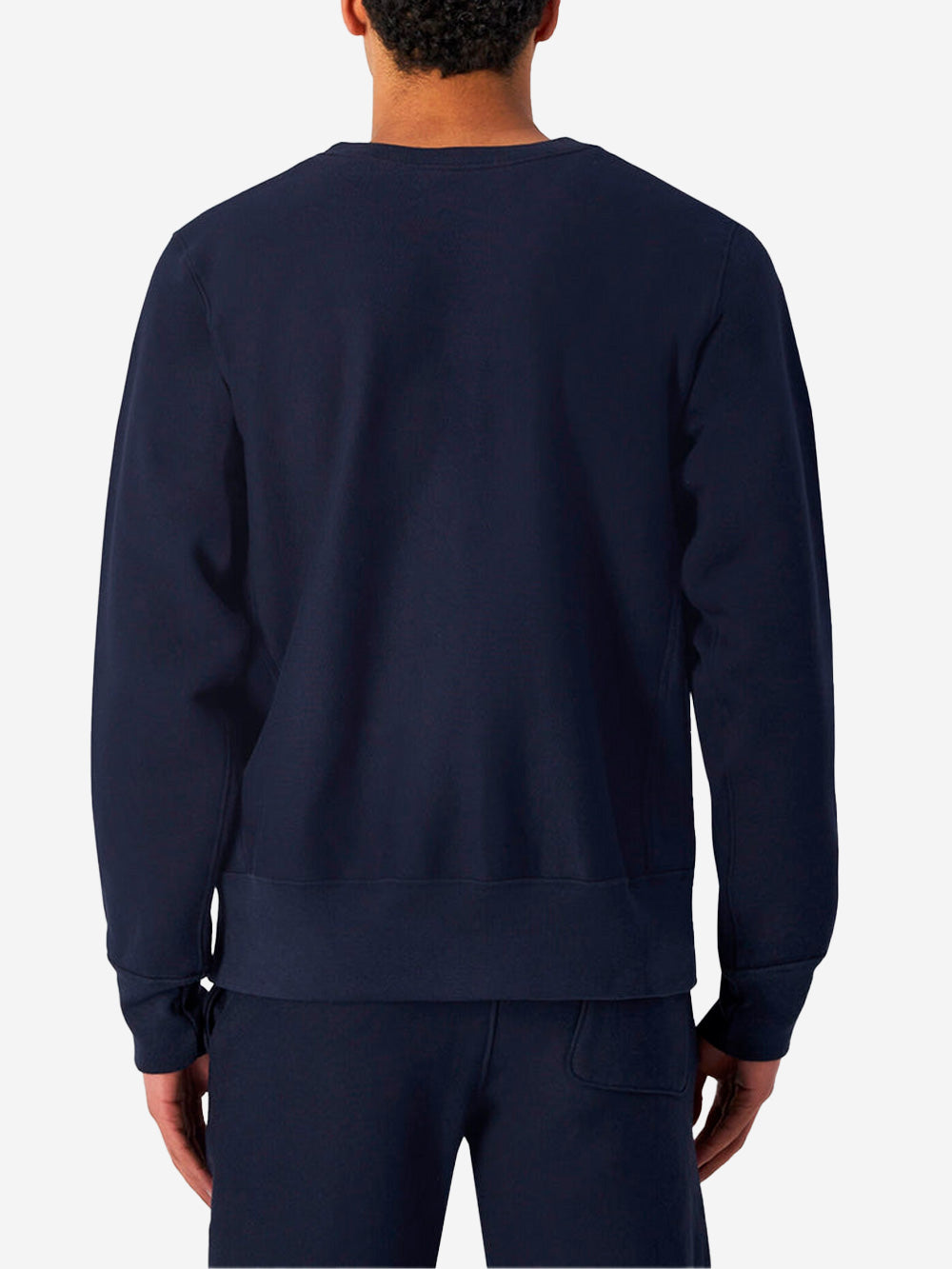 CHAMPION Felpa girocollo blu Reverse Weave Made in USA Navy Urbanstaroma