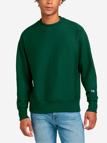 CHAMPION Felpa girocollo verde Reverse Weave Made in USA Verde