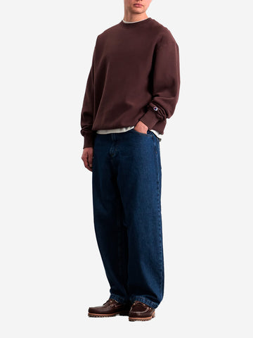 CHAMPION Felpa girocollo marrone Reverse Weave Made in USA Marrone
