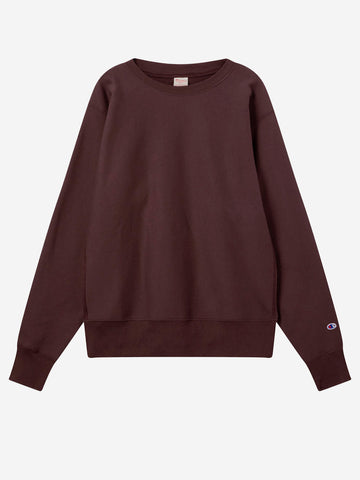 CHAMPION Felpa girocollo marrone Reverse Weave Made in USA Marrone