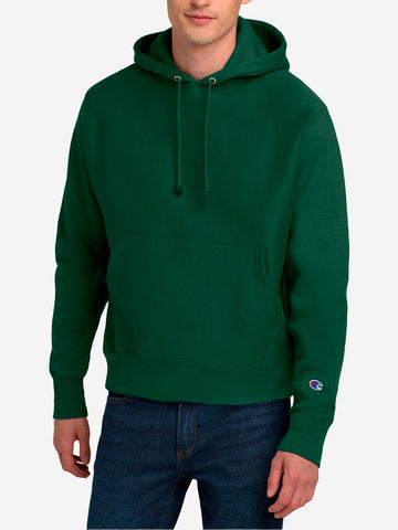 CHAMPION Hoodie verde Reverse Weave Made in USA Verde