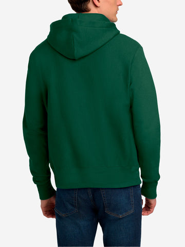 CHAMPION Hoodie verde Reverse Weave Made in USA Verde