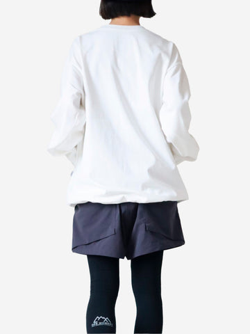 CMF OUTDOOR GARMENT T-shirt bianca a maniche lunghe 2 pocket Slow Dry Bianco