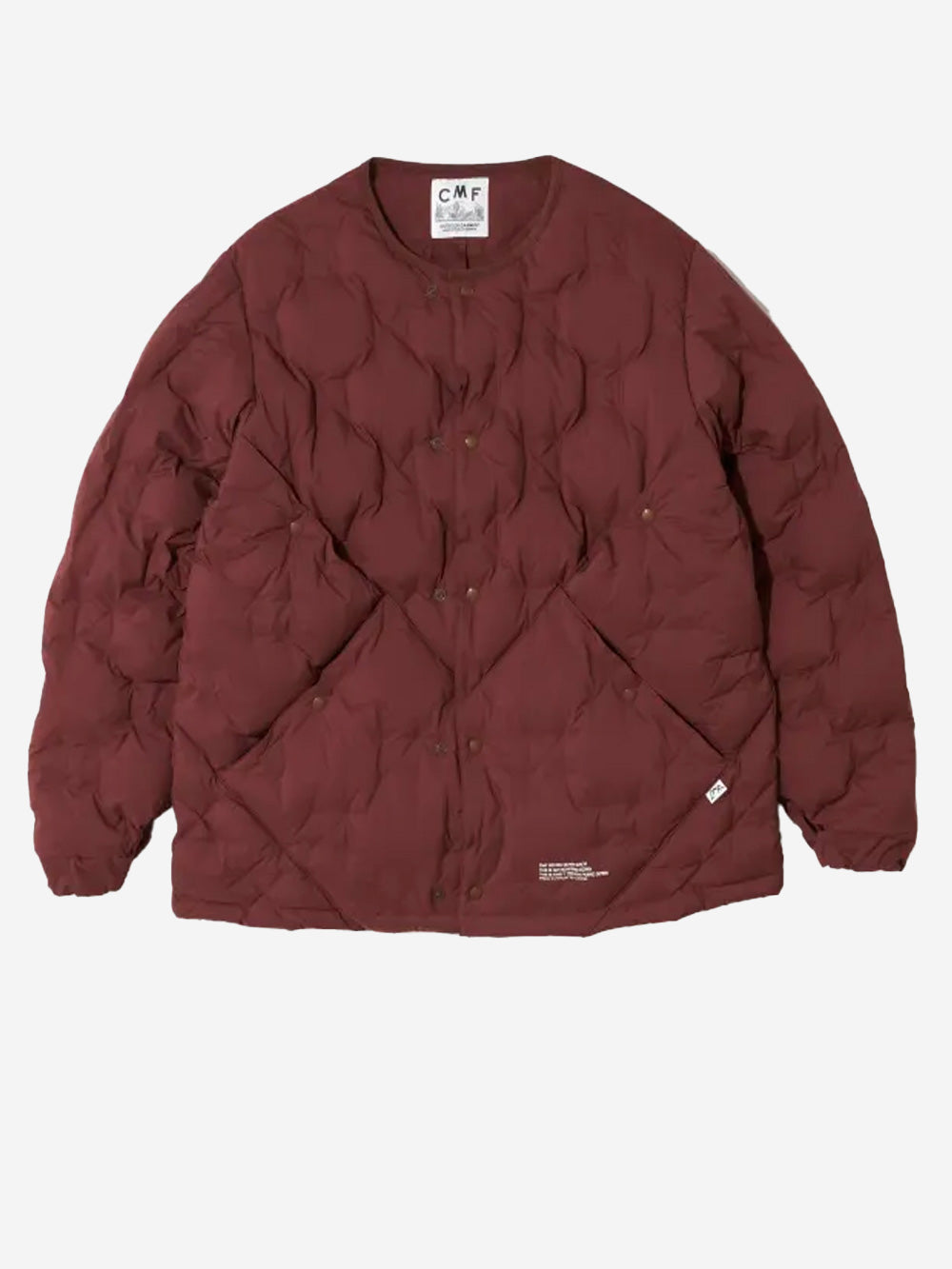 CMF OUTDOOR GARMENT Piumino imbottito crewneck woven Mogano Urbanstaroma
