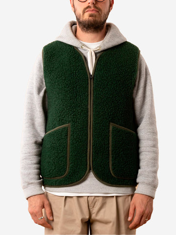 Gilet en laine polaire 'Pepitko' vert