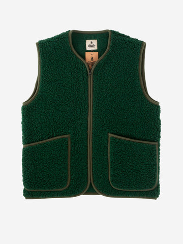 Gilet en laine polaire 'Pepitko' vert