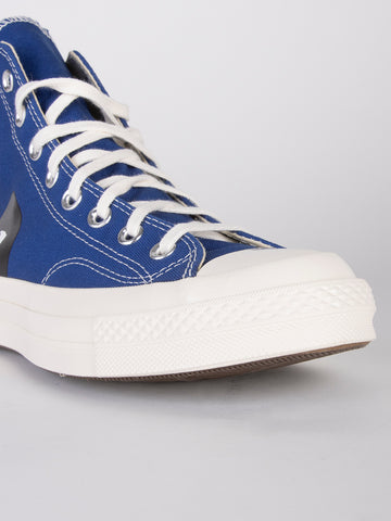 COMME DES GARCONS PLAY Chuck 70 HI blu con cuore x CDG Blu nero