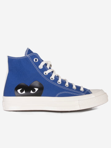 COMME DES GARCONS PLAY Chuck 70 HI blu con cuore x CDG Blu nero