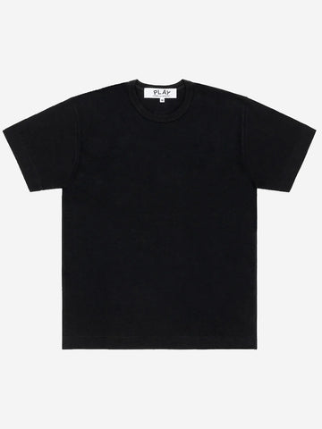 COMME DES GARCONS PLAY T-shirt nera con cuore nero reverse Nero