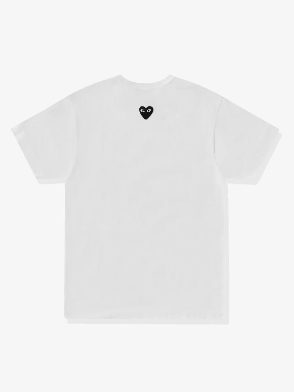 COMME DES GARCONS PLAY T-shirt bianca con cuore nero reverse Bianco Urbanstaroma