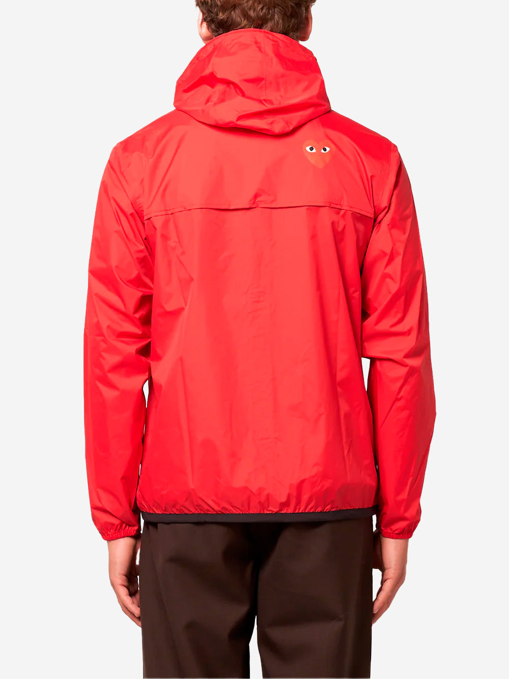 COMME DES GARCONS PLAY Giacca packable full zip rossa x K-Way Rosso Urbanstaroma