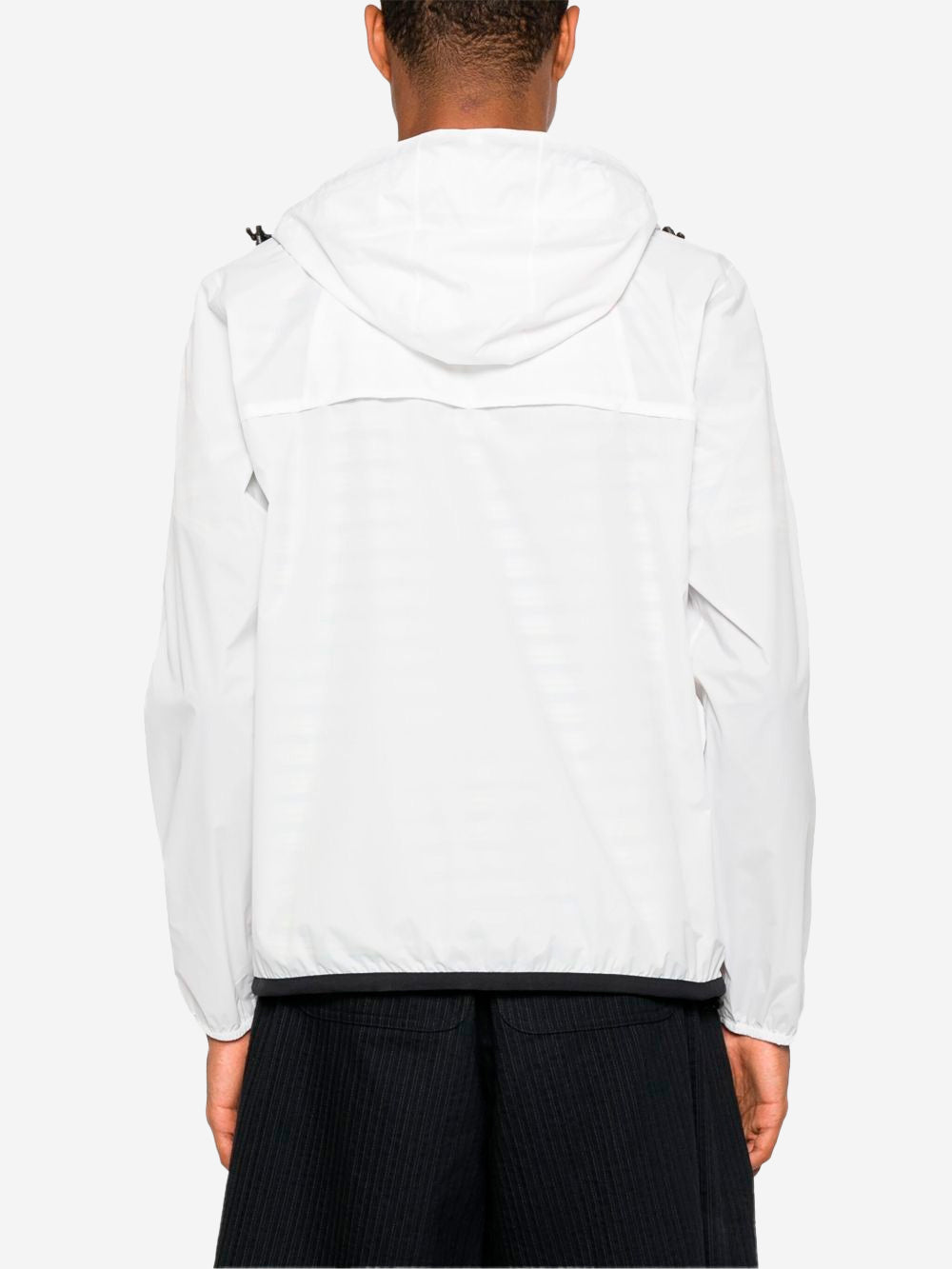 COMME DES GARCONS PLAY Giacca packable full zip bianca x K-Way Bianco Urbanstaroma