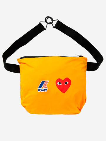 COMME DES GARCONS PLAY Giacca arancione packable half zip x K-Way arancione