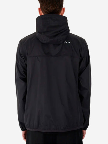 COMME DES GARCONS PLAY Giacca nera packable full zip x K-Way Nero