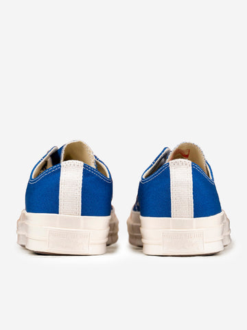 COMME DES GARCONS PLAY Chuck 70 OX blu con cuore grande nero x CDG Blu nero