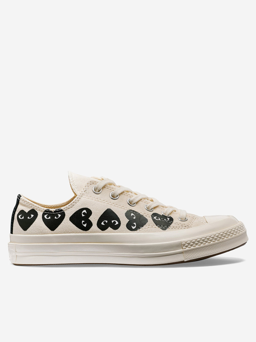 COMME DES GARCONS PLAY Chuck 70 OX Multi Heart bianche x CDG Bianco Urbanstaroma
