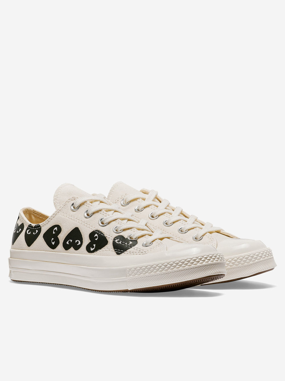 COMME DES GARCONS PLAY Chuck 70 OX Multi Heart bianche x CDG Bianco Urbanstaroma