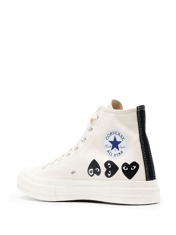 Chuck 70 HI weiß Multi Heart High x CDG