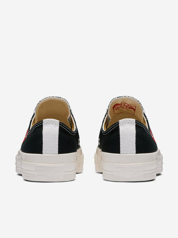 COMME DES GARCONS PLAY Chuck 70 OX nere con cuore x CDG Nero