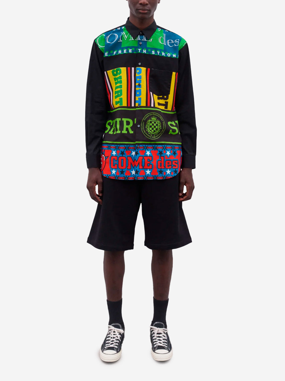 COMME DES GARCONS SHIRT Camicia Footbal Scarf Multicolor Urbanstaroma